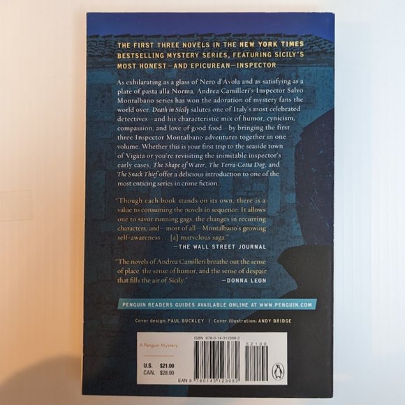 DEATH IN SICILY by Andrea Camilleri || 1st Three Inspector Montalbano Mysteries - Picture 3 of 4